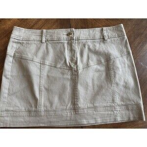 Banana Republic Trina Turk Collection Women Tan Khaki Skirt 10